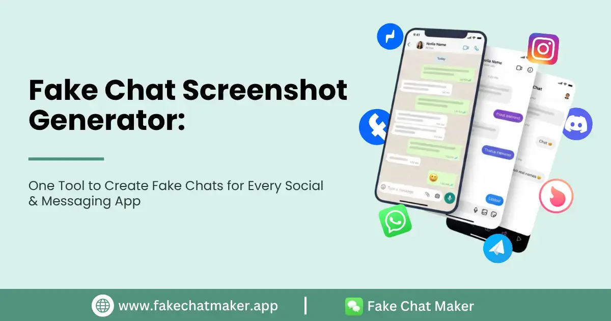 fake chat screenshot generator for WhatsApp Instagram Snapchat and more
