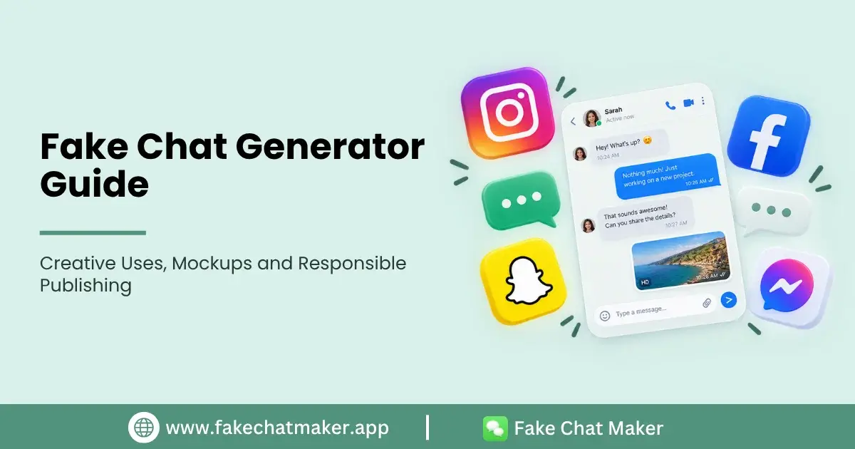 Fake Chat Generator Guide: Creative Uses, Mockups and Responsible Publishing