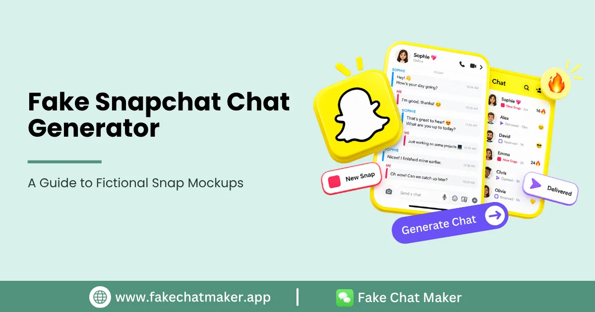 Fake Snapchat Chat Generator: A Guide to Fictional Snap Mockups