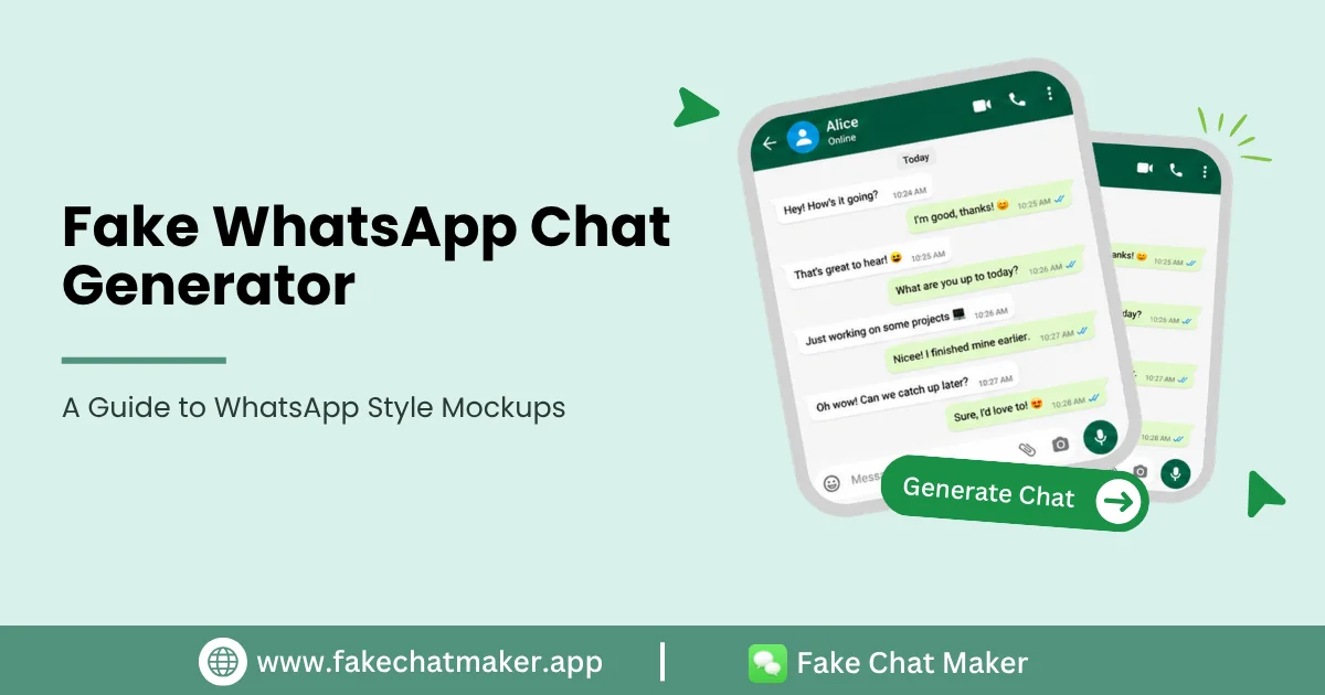 Fake WhatsApp Chat Generator: A Guide to WhatsApp Style Mockups